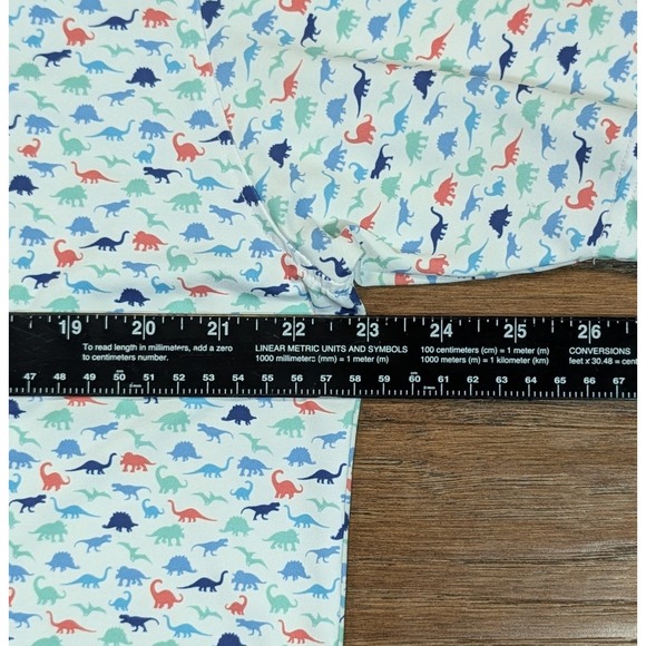 Rhoback Men's Performance Polo The Jurassic Dinosaur Print Size Large (23x28) - Picture 6 of 9